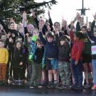 Pupils from Lee Stream School, Strath Taieri School and Macraes Moonlight School at a Matariki...