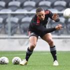 Aaron Smith at the Captain's Run. He'll lead the All Blacks against Fiji at his home stadium,...