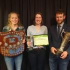 Christchurch City Young Farmers’ Club members Alice Partridge (left), Rachel Stewart and Liam...
