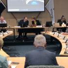 Invercargill city councillors attend a meeting late last year. PHOTO: LUISA GIRAO