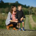 Nadine Tomlinson and her son Angus, who drowned in a dam on the family farm in 2018. PHOTO:...