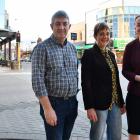 Invercargill City Council roading manager Russell Pearson, chief executive Clare Hadley and...