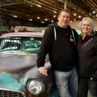 Car and caravan . . . Dunedin couple Kevin Patrick and Tanya Eastlake with their ’55 Chevy at the...