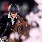 Jonelle Price riding Grovine De Reve finished highest of the Kiwi trio in 11th place. Photo: Reuters