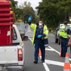 Police said "six or seven" vehicles were stopped by officers during a 50-minute blitz at Tai Tapu...