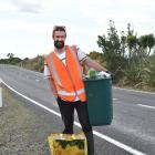 Andrew Earl-Peacock uses his lockdown spare time to collect roadside litter near his Brighton...