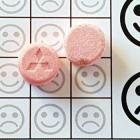 The 'Pink Mitsubishi' MDMA pill is estimated to contain 250-300mg of the active ingredient. Image...