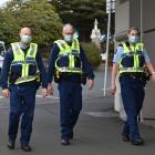 Senior Constable Kerrin Williams, Senior Constable Ross Greer and Constable Emily Plew carry out...