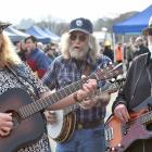 Maplewood String Band members (from left) Monica Barkman and Robbie Stevens, both of Dunedin, and...