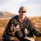 Ben Maxwell with some of his dogs. Mr Maxwell has traded Invercargill for farming in the Lindis...