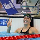 Sophie Pascoe of New Zealand celebrates winning the Women's 50M Freestyle S9 final. Photo: Getty...