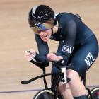 Nicole Murray,competes for the bronze medal in the track cycling Women’s C5 3000m individual...