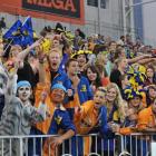 Highlanders fans party in the Zoo in Forsyth Barr Stadium in 2012. The Zoo has become an annual...