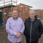 Greater Hornby Residents Association chairman Marc Duff and member Ross Houliston on Amyes Rd...