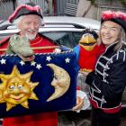 Natural Magic Pirates puppeteers Kerry and Mary McCammon. Photo: Geoff Sloan
