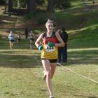 Kerry white on her way to winning the women's race. Photo: Linda Robertson
