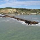 Major rock protection work at Oamaru’s breakwater has finished. PHOTO: SUPPLIED