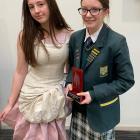 Bayfield High School year 12 pupil Bella O’Connor (17, right) won the Natural Fibres Award in the...