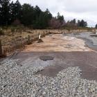 Flood damage on the ground layers above the Methven intake gallery, which is 4m below the surface...