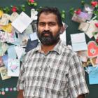 Otago Muslim Association president Mohammed Rizwan was surrounded by messages of support at...