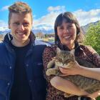 Wanaka business Kester Black's operations manager Fergus Sully and founder Anna Ross (holding...