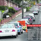 Cars parked legally in Melville St yesterday afternoon. PHOTO: GERARD O’BRIEN
