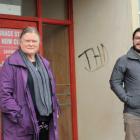 Invercargill Community Connections Charitable trustees Janette Malcolm and Jesse Hall stand in...