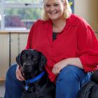 Brenda Ferguson says her assistance dog Pip is a life-saver. PHOTO: SUPPLIED