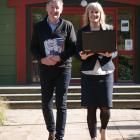 Logan Park High School co-principals Peter Hills and Kristan Mouat were at school yesterday...