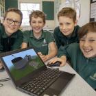 Liam Homan, Daniel Drury, Will MacIntyre and Finn Butchers put their Minecraft skills to good use...