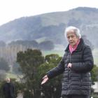 Mosgiel resident Margaret van Zyl (right) stands at the proposed location for a memorial wall at...