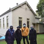 Protesting against the relocation or demolition of the historic Arthur Street School infants’...