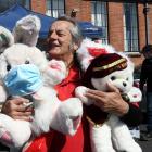 Sammy Smith, of Dunedin, picks up some plush toys for two of his grandchildren, aged 2 and 4,...