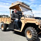 The Electric Motor Vehicle Company director Alex de Boer in an eTuatara ATV. PHOTO: LAURA SMITH