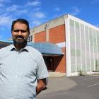 Otago Muslim Association president Dr Mohammed Rizwan shows where a second floor could help...