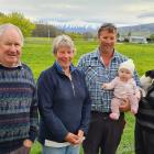 The Trevathan family of Tarras. From left, Beau and Ann Trevathan (third generation), Jonny...