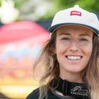Casey Brown after finishing second in the Alexandra Super D Women’s Pro at Crankworx yesterday...