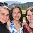 Dunedin-based competitors Holly McKnight (left) and her daughter Makayla Houpapa (14), with their...