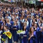 The traditional Otago Polytechnic graduands parade along George St, Dunedin, will not happen this...