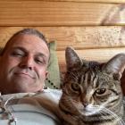 Willow kept her owner Mark company as he recovered from cancer treatment. Photo: Supplied