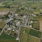 A 2011 aerial image of Middlemarch, which has recently had an 18% drop in Dunedin City Council...