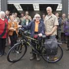 Ian Morris, who has been volunteering at Victoria Park for more than 20 years, with his new e...