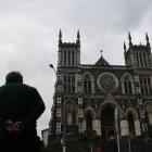 An abuse survivor ponders St Joseph’s Cathedral in Dunedin. PHOTO: STEPHEN JAQUIERY