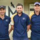 The winners of the Bowls Dunedin open men’s triples representing the Forbury Park Bowling Club...