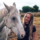 Kate Dunlevey, pictured with horse Harry, traded cycling for horses. PHOTOS: SUPPLIED