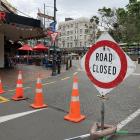 The lower Octagon was closed off to traffic for New Year's Eve. Photo: Andrew Marshall