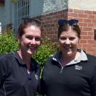 Rebecca Pirie (left) and Emma Sharpin, both of Ranfurly.