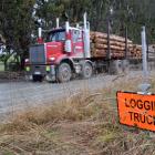 Fewer logging trucks are coming off farms as farm foresters play a game of wait and see. PHOTO:...