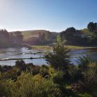 The Otokia Creek marsh spreads out into a sizeable body of water as it flows towards the sea at...