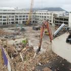 The Cadbury factory is cleared to make way for the new Dunedin Hospital. PHOTO: GERARD O’BRIEN